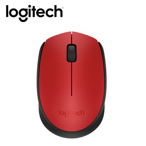 Logitech 羅技 M171 無線滑鼠 紅