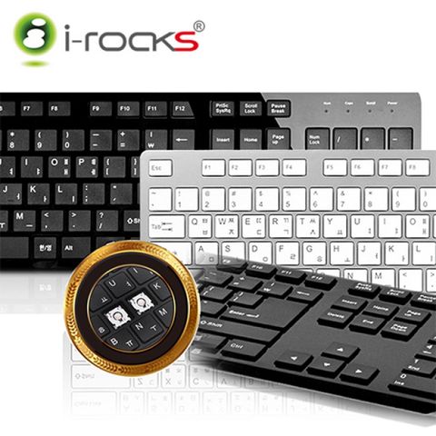 【iRocks】K01WN 巧克力超薄鍵盤-黑超薄方型巧克力鍵帽設計