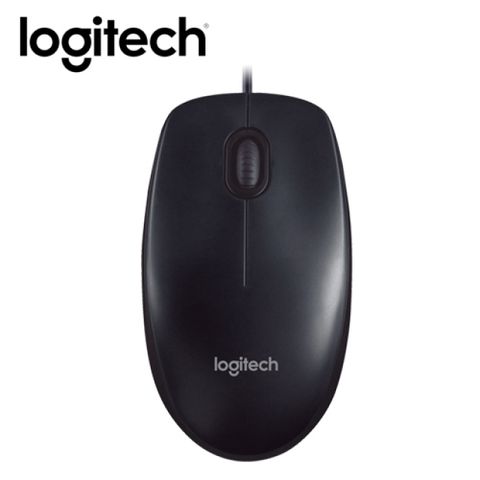 Logitech 羅技 M90 有線滑鼠 黑灰