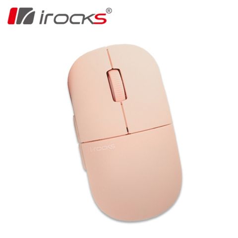 【iRocks】M23R 無線靜音滑鼠 粉色磁吸設計