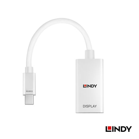 LINDY 林帝 Mini DisplayPort 公 轉 HDMI 母 轉換器