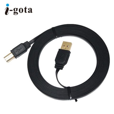 i-gota 薄型USB 2.0 連接線A公-B公 3米
