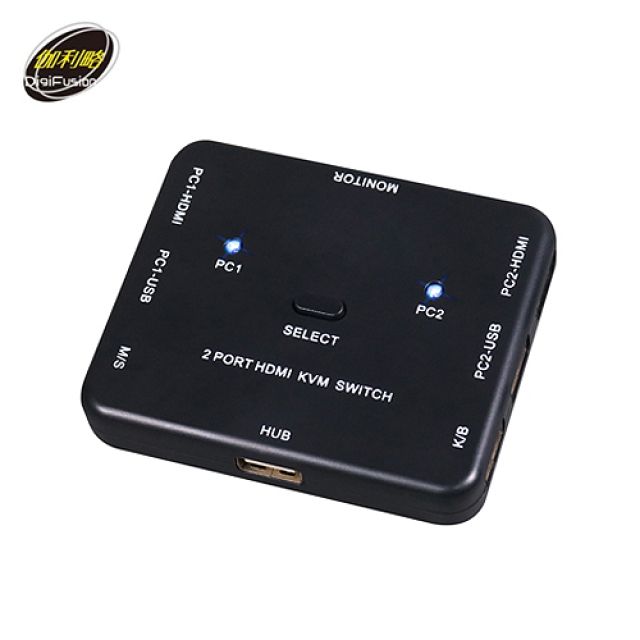 伽利略 【伽利略】HDMI 4K2K KVM 電腦切換器 2埠 電子式