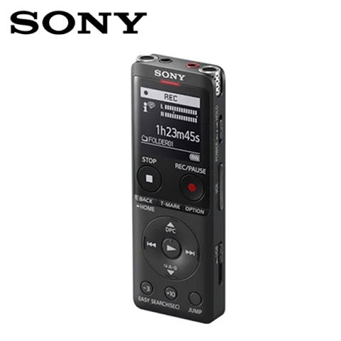 【SONY 索尼】ICD-UX570F/B 4GB 多功能數位錄音筆 黑色場景選擇功能優化錄音品質