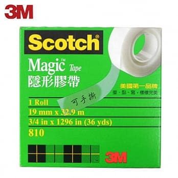 3M Scotch 隱形膠帶 810(19mmx32.9m)