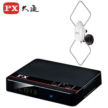 PX 大通 高畫質數位電視接收機+高畫質專用天線 HD-8000+HDA-5000