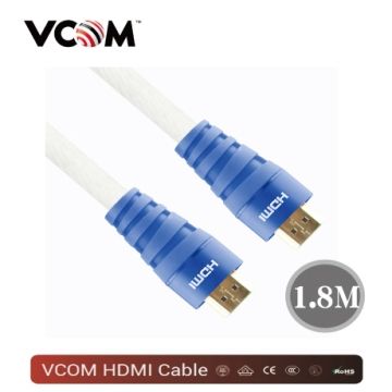 【Vcom】24K鍍金 3D 2.0 公對公高畫質影音傳輸HDMI線-1.8米