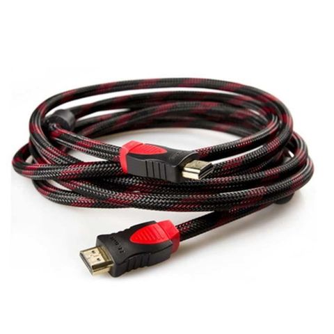 標準 HDMI 線 延長線1.5米公對公 紅色編織網線1.4版 支援3D 防干擾雙磁環