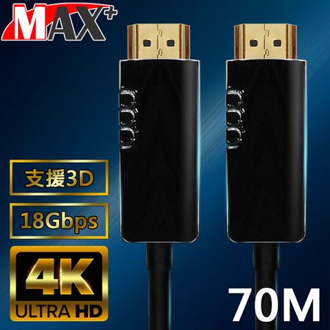 MAX+ HDMI2.0光纖纜線 70米