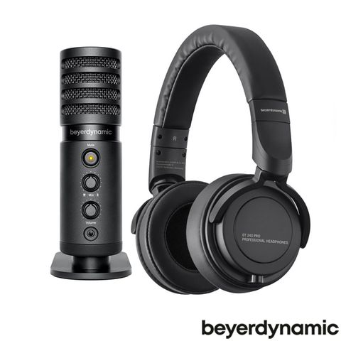 德國著名品牌拜雅最新主打！beyerdynamic USB電容式麥克風FOX+專業監聽耳罩式耳機DT240 PRO