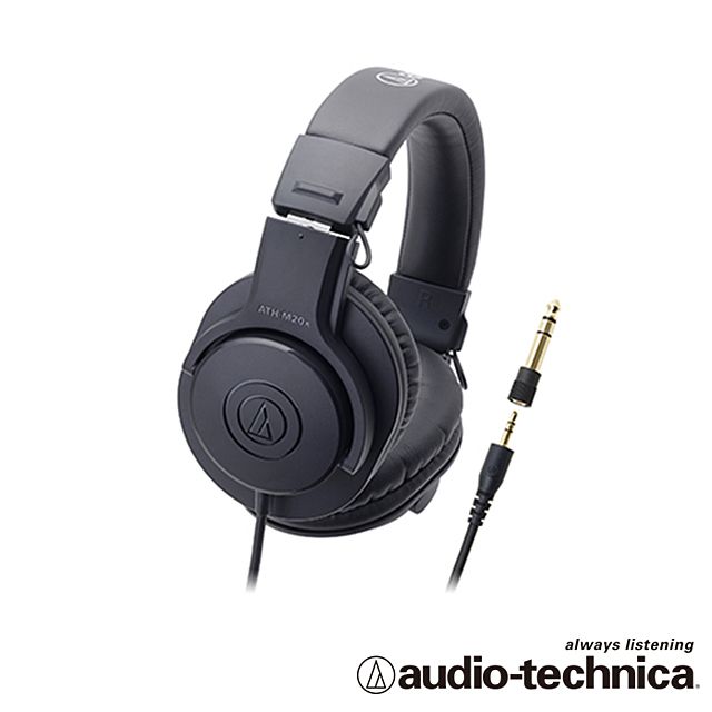 audio-technica 鐵三角  專業型監聽耳機 ATHM20x