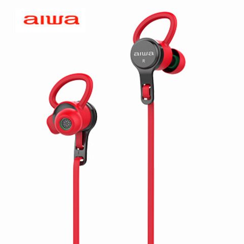 AIWA愛華 入耳式音樂通話藍芽耳機 EB602RD (紅色)