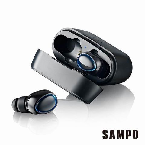 SAMPO迷你雙耳藍牙耳麥BE-N851CP  送收納包