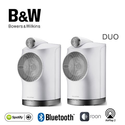 英國 B&amp;W Bowers &amp; Wilkins Formation Duo 立體聲無線藍牙書架式喇叭【白色】