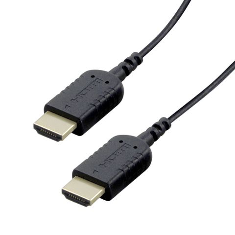 極細HDMI線！HD1108BK 標準HDMI(A) ─ 標準HDMI(A)（0.8M黑色）