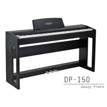 DP150電鋼琴88鍵，4.5級力道鍵◄標準鍵+三踏板+雙耳機，法國PCM音源+MIDI輸出，非電子琴音