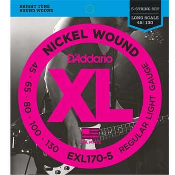 D'Addario DAddario EXL170-5 貝斯五弦套弦 原廠公司貨 美國製造