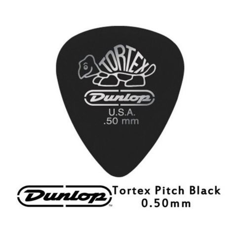 JIM DUNLOP JDGP-488R 0.50mm 吉他彈片 10片包裝 Pitch Black 聲音表現傳達完整