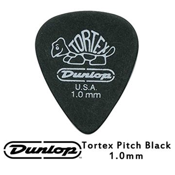 JIM DUNLOP JDGP-488R 1.0mm 吉他彈片 10片包裝 Pitch Black 聲音表現傳達完整