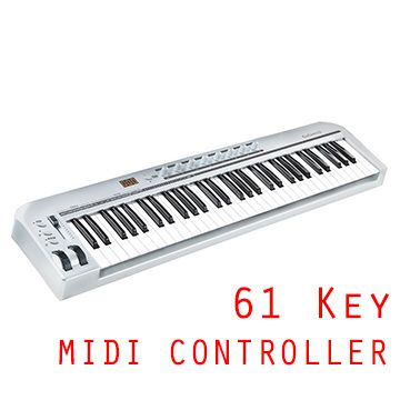  Midi Keyboard Controller力度感應音樂編輯器USB連接MIDI主控鍵盤滑音顫音