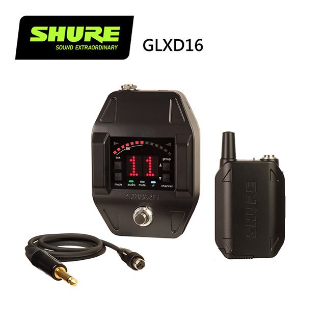 SHURE GLXD16 無線樂器收音系統-吉他/貝斯/靜音提琴均適用-原廠