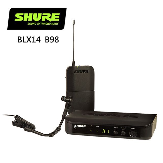 SHURE  BLX14 / BETA98 無線樂器收音系統-打擊/銅管樂器適用-原廠公司貨