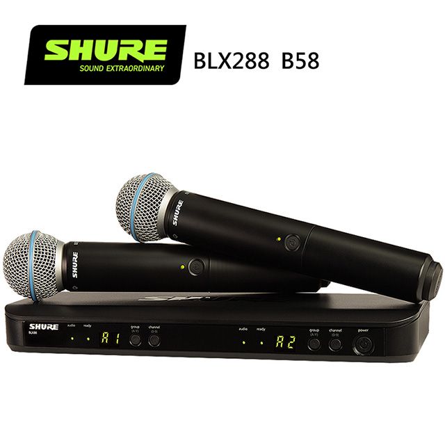 SHURE  BLX288 / BETA58 雙手握無線人聲麥克風系統-原廠公司貨