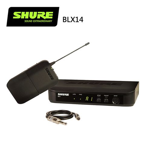 SHURE BLX14 無線樂器收音系統-吉他/貝斯/靜音提琴均適用-原廠公司貨