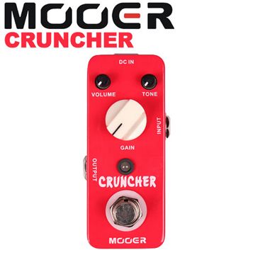 Mooer  Cruncher 高增益失真效果器【Distortion Pedal】 擁有強力中頻的高增益失真