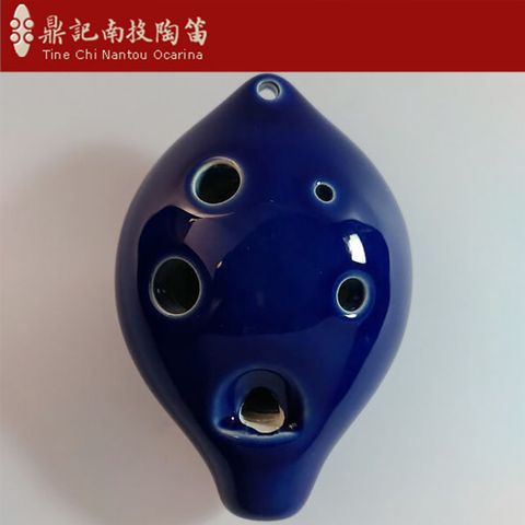 台灣南投鼎記陶笛 / 傳統式高音六孔系列 / G調 / 藍色款