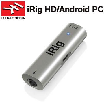 IK Multimedia iRig 系列- IK iRig HD-A 聲音/吉他貝斯樂器錄音介面義大利/原廠Android系統/PC用