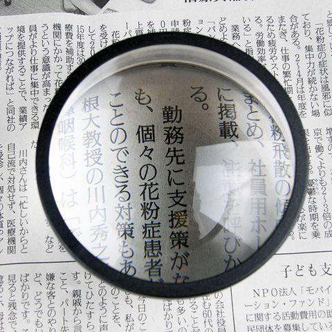 低視能閱讀 強力推薦【日本 I.L.K.】6x/80mm 日本製多倍率大文鎮型高倍放大鏡 1850