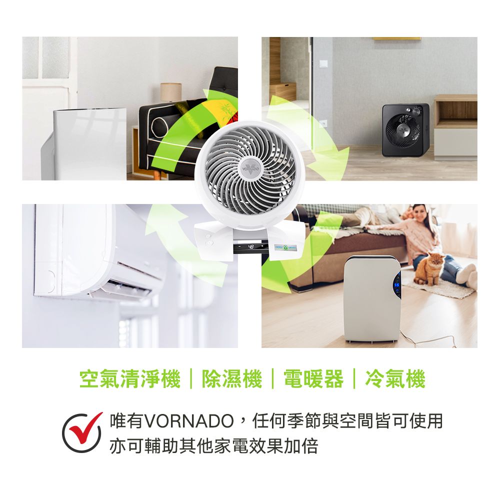 VORNADO 沃拿多 美國 渦流空氣循環機機5303DC/白