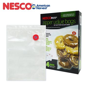 Nesco 美國  真空包裝袋 大 夾鏈袋式 24入 VS-11HB 【VS-09HH機種適用】