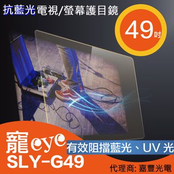 送清潔組【寵eye】49吋 抗藍光液晶電視/螢幕護目鏡 (SLY-G49)