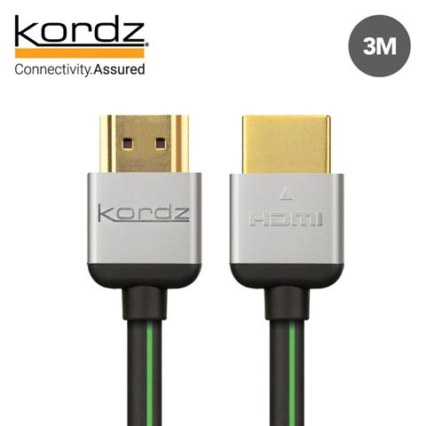 適合任何安裝情境使用【Kordz】EVO 高速影音HDMI傳輸線 3M