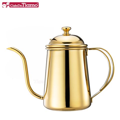 Tiamo 1.2L滴漏式細口咖啡壺-鈦金色(HA1514GD)