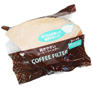 一品川流 咖啡濾紙-茶色-2~4杯用-100枚入6包