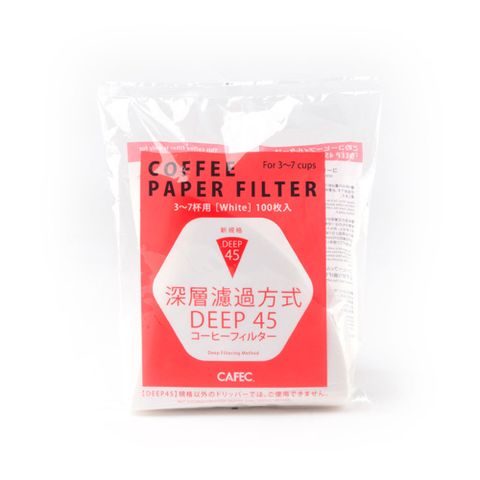 SANLUX 台灣三洋 日本三洋 CAFEC DD-45PA深層咖啡濾紙漂白-100枚*2入 (HG5567)