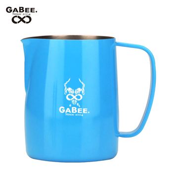 GABEE. 1407B不鏽鋼拉花杯 300CC-藍色(HC7104BU)