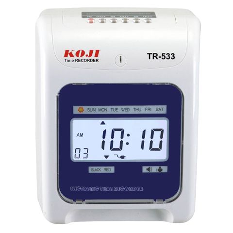 【單機最優惠】KOJI TR-533 六欄位微電腦打卡鐘(LED)