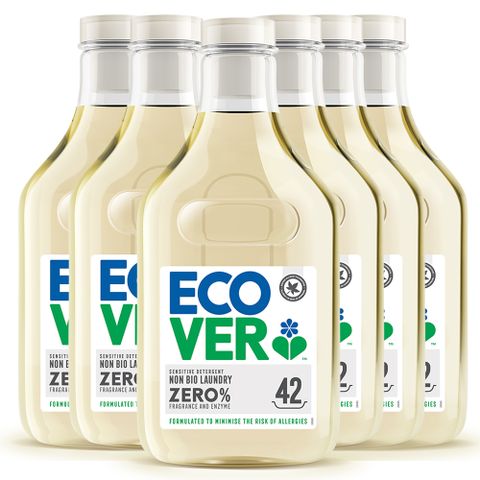 ECOVER 宜珂 無添加ZERO低敏洗衣精1500mlx6入