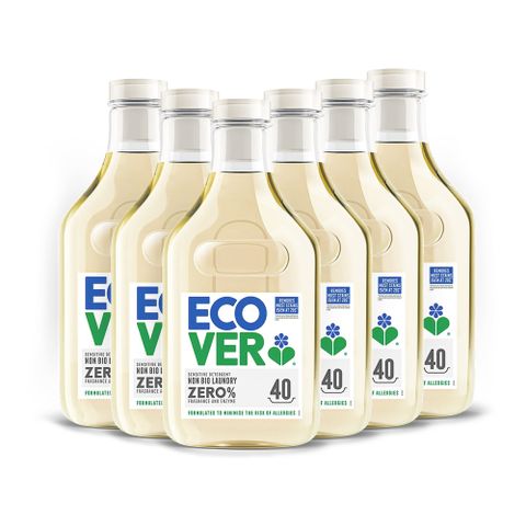 ECOVER宜珂無添加親膚低敏洗衣精ZERO 1500mlX6入
