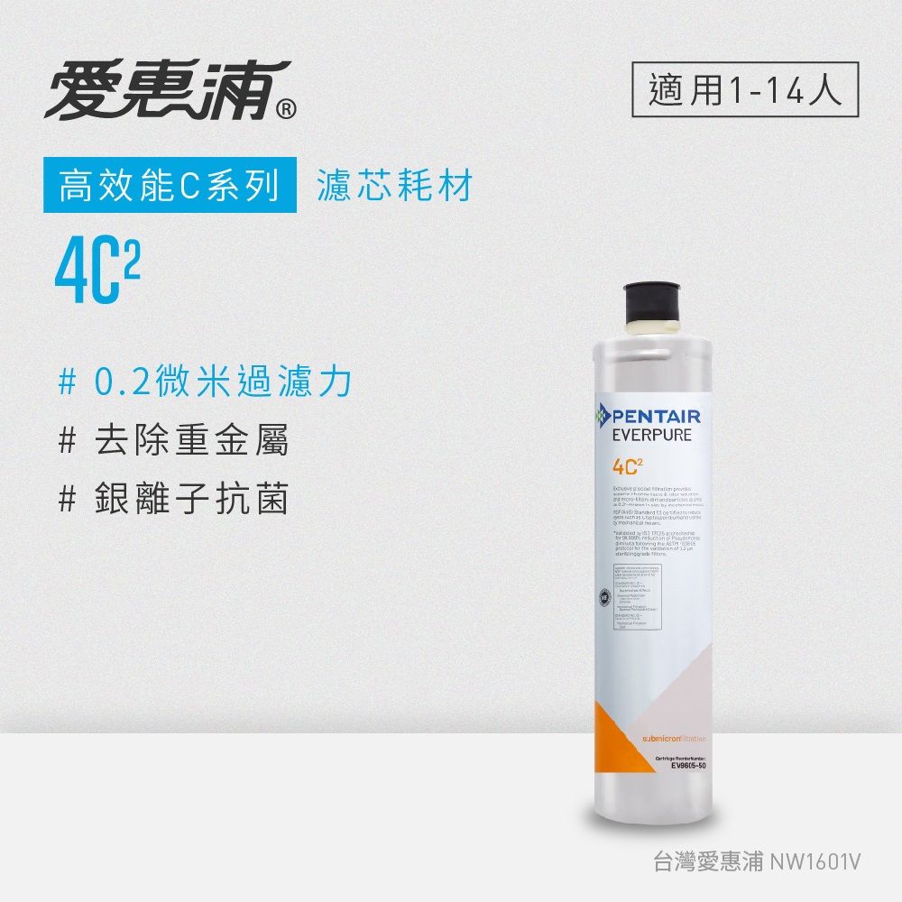 EVERPURE 愛惠浦 4C2活性碳濾芯(DIY更換)