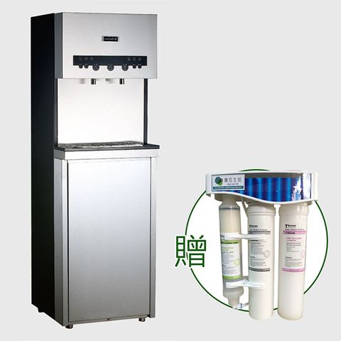 【贈免費基本安裝】Q7-2雙溫觸控式冷熱立地型/直立式飲水機+贈活水生飲機