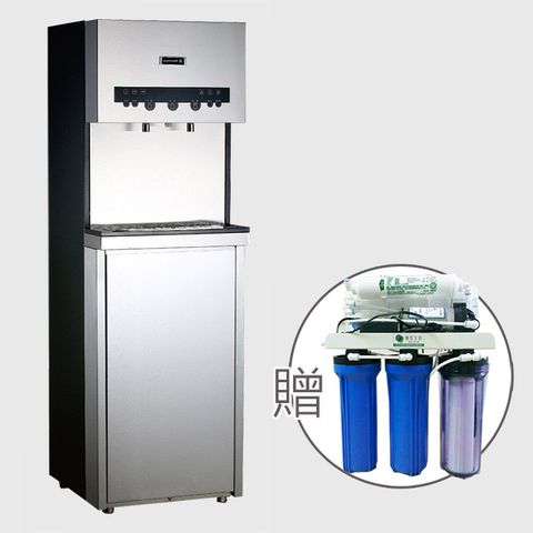 【贈免費基本安裝】Q7-3三溫冰冷熱觸控式立地型/直立式飲水機+贈公規RO 5道逆滲透