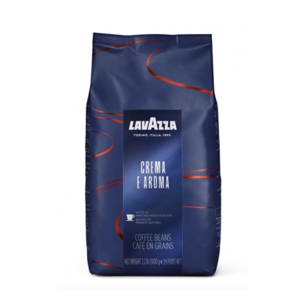 LAVAZZA 限量送義大利原廠限量生產  隨行杯 Crema E Aroma 咖啡豆 (1000g)  果味與花香混合黑巧克力風味