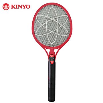 KINYO 【南紡購物中心】  充電式三層密集排列菱形網孔電蚊拍