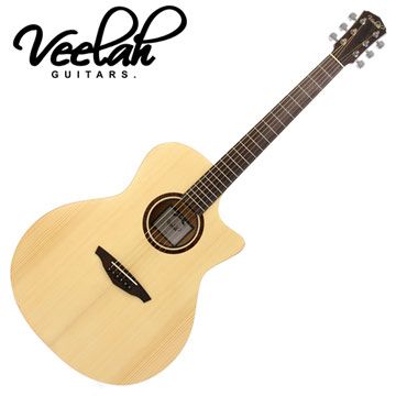 VEELAH V1-GAC 面單板民謠木吉他 切角造型 附贈琴袋 背帶 以及彈片