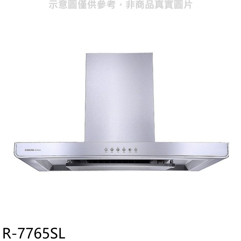 SAKURA 櫻花  80公分倒T歐化排油煙機(全省安裝)(送5%購物金)【R-7765SL】
